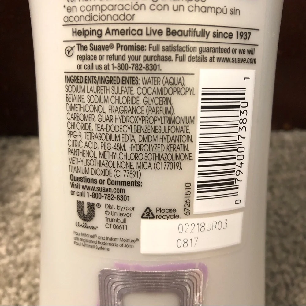 Suave Professionals Deep Moisture Replenish SHAMPOO & CONDITIONER SET, 12.6oz